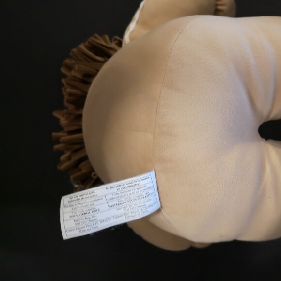 Dan Dee Christmas Gingerbread Girl Stuffed Plush Tan w/ White Trim & Red Bow - Picture 4 of 8